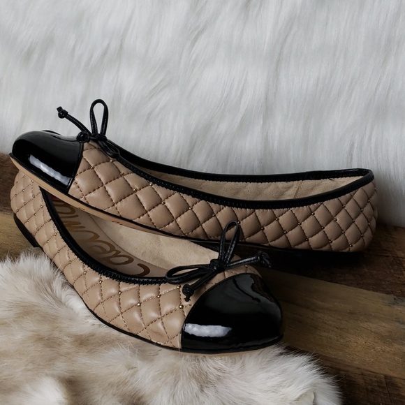 Sam Edelman Shoes - Sam Edelman Quilted Cap Toe Ballet Flats